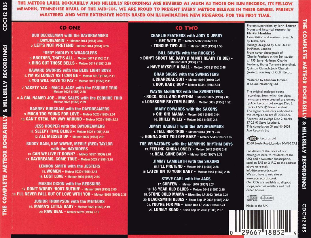 Complete Meteor Rockabilly and Hillbilly Recording cover art