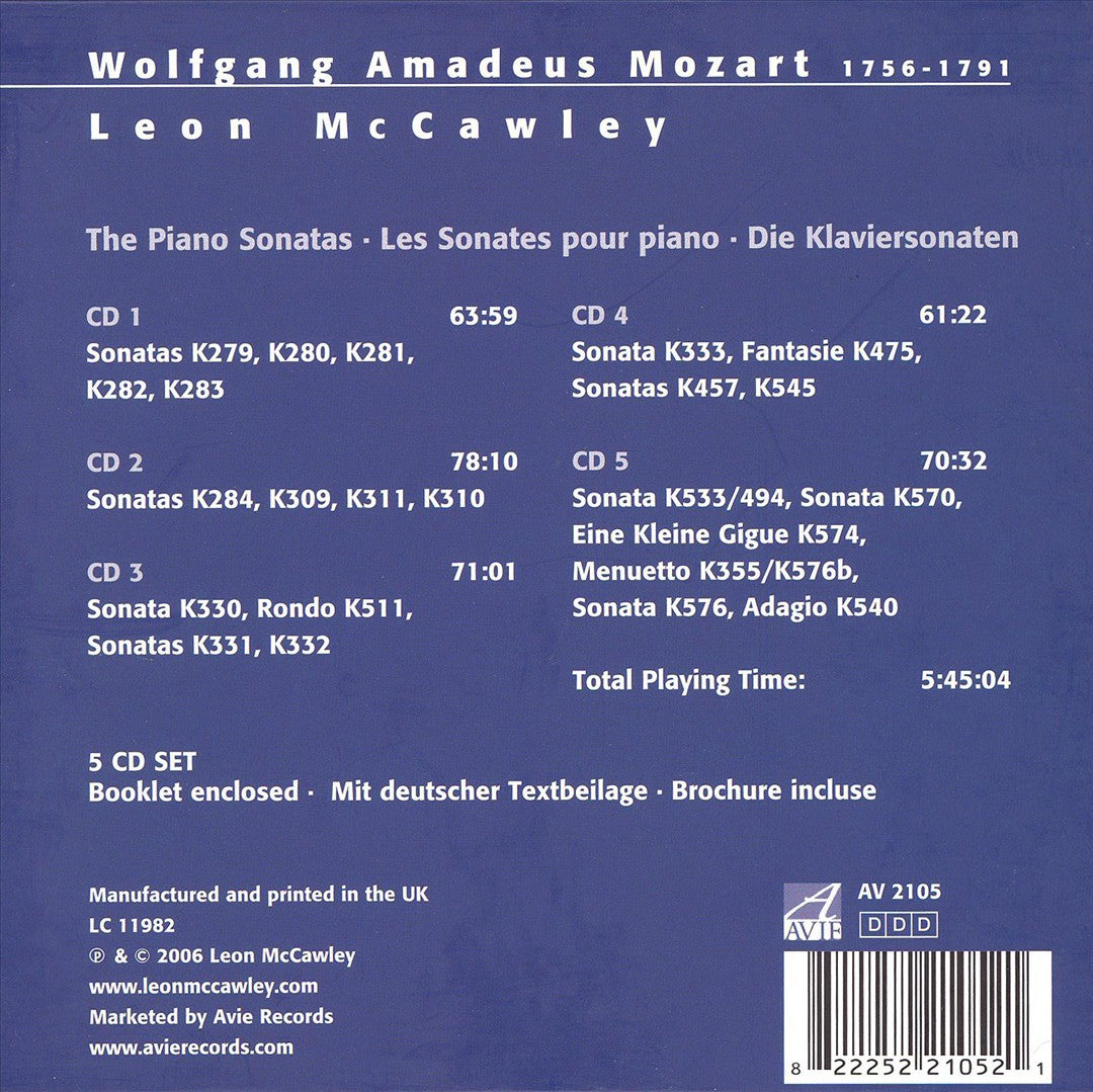 Mozart: The Piano Sonatas cover art
