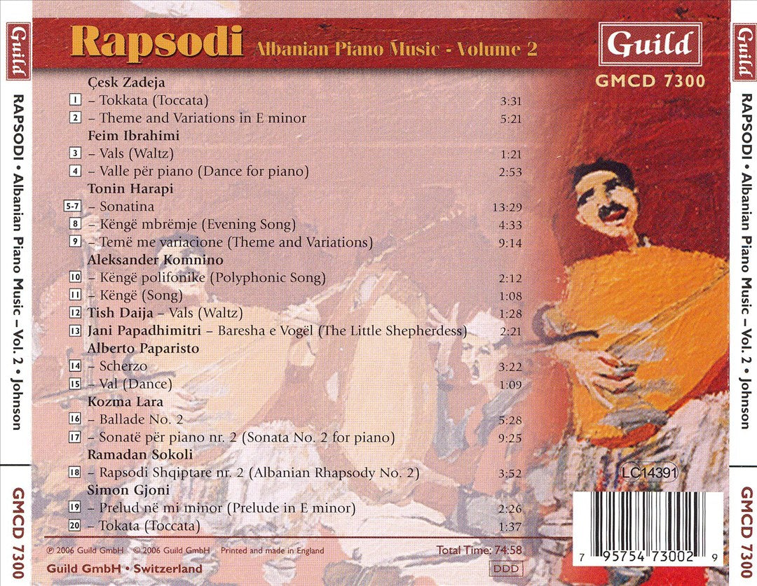 Rapsodi: Albanian Piano Music, Vol. 2 cover art