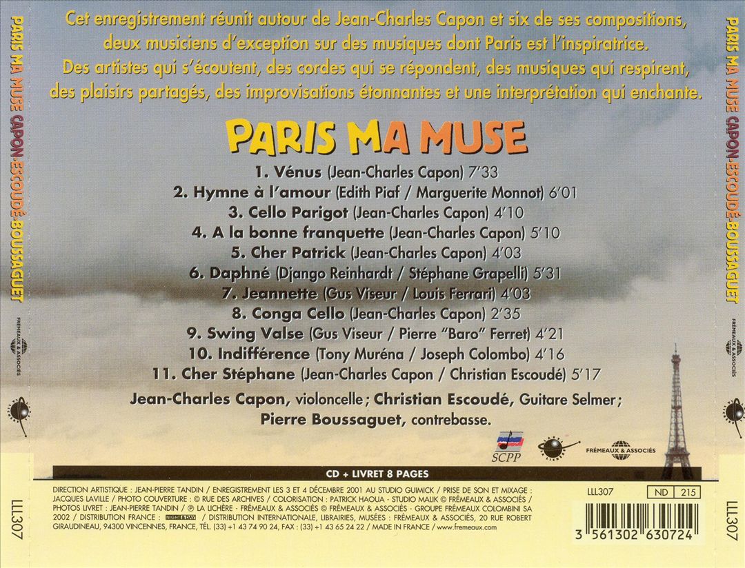 Paris Ma Muse cover art
