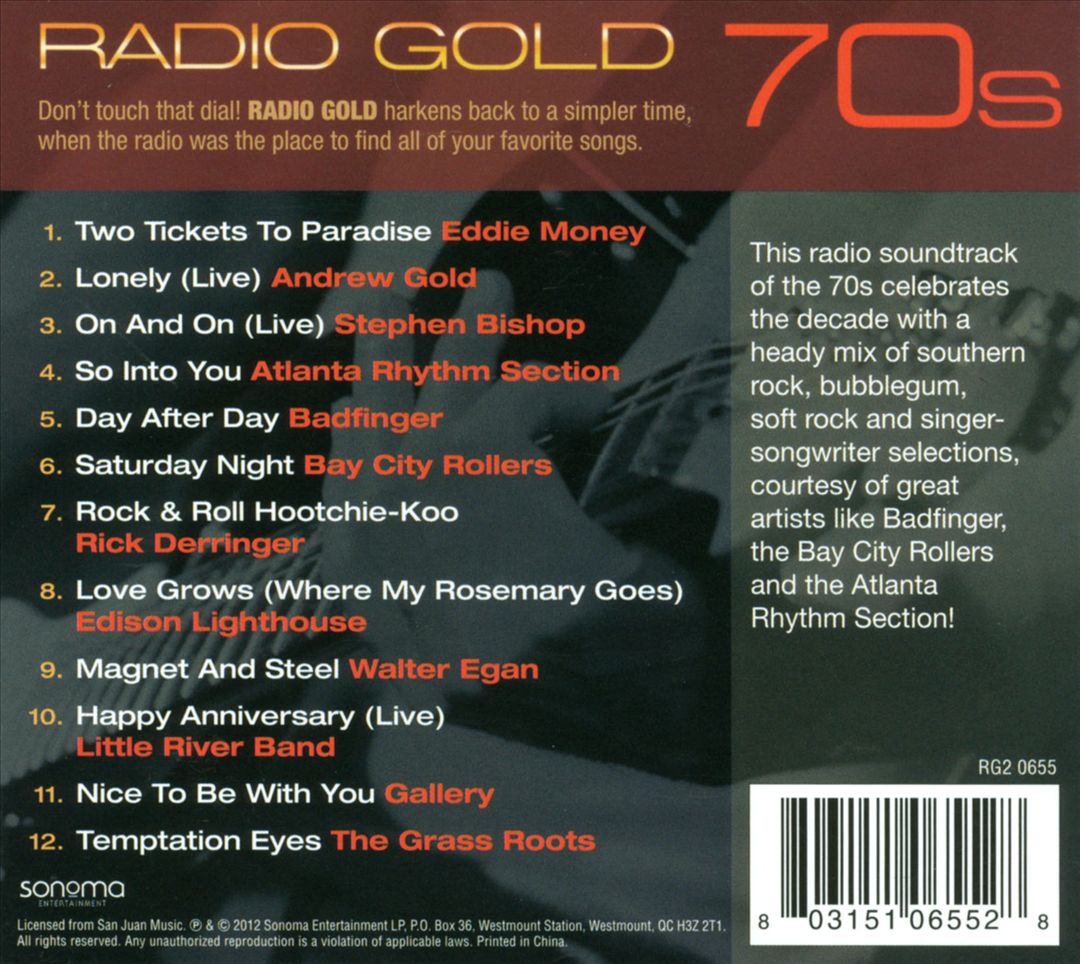 Radio Gold: 70s cover art