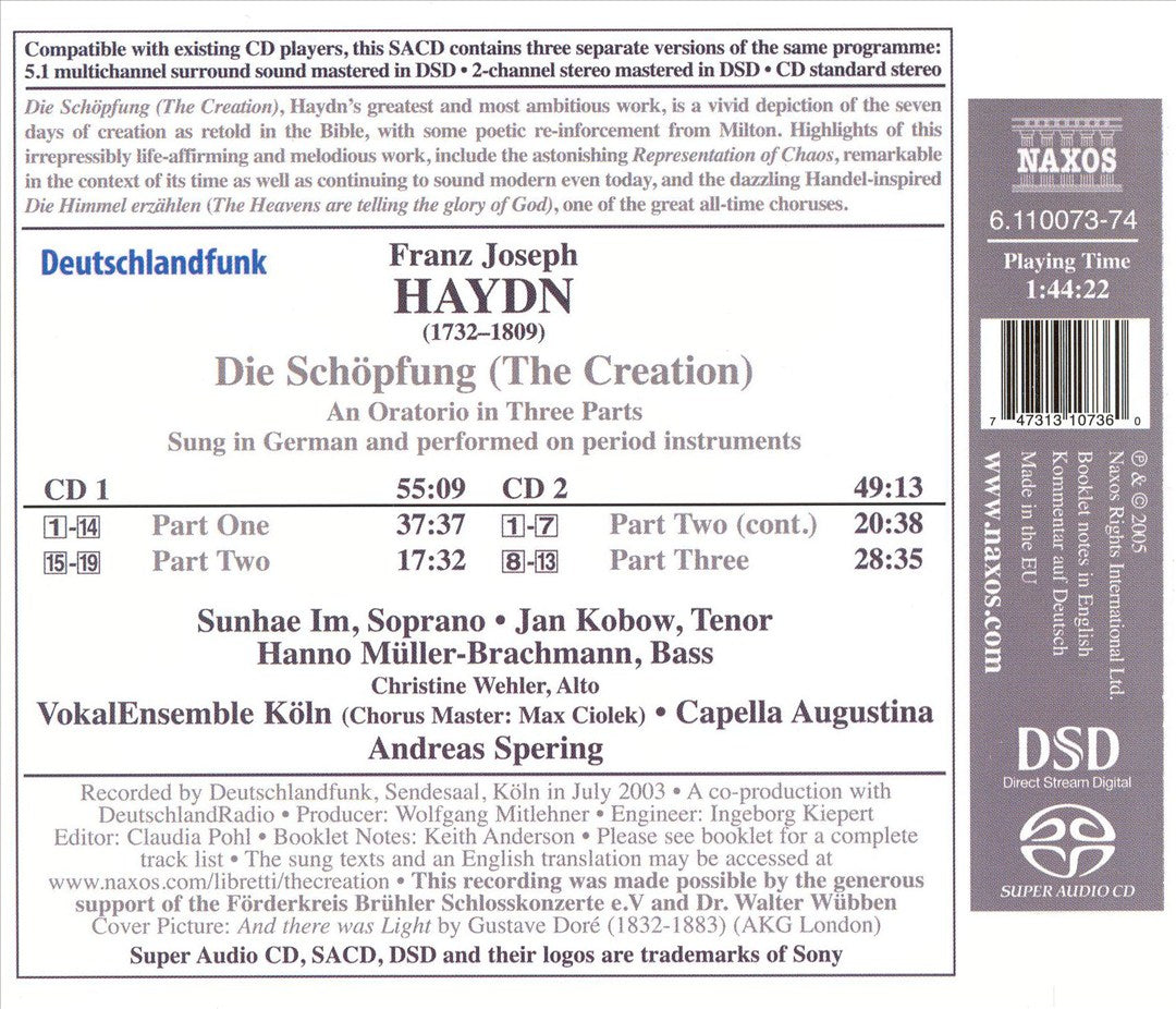 Haydn: Die Schöpfung [SACD Hybrid] cover art