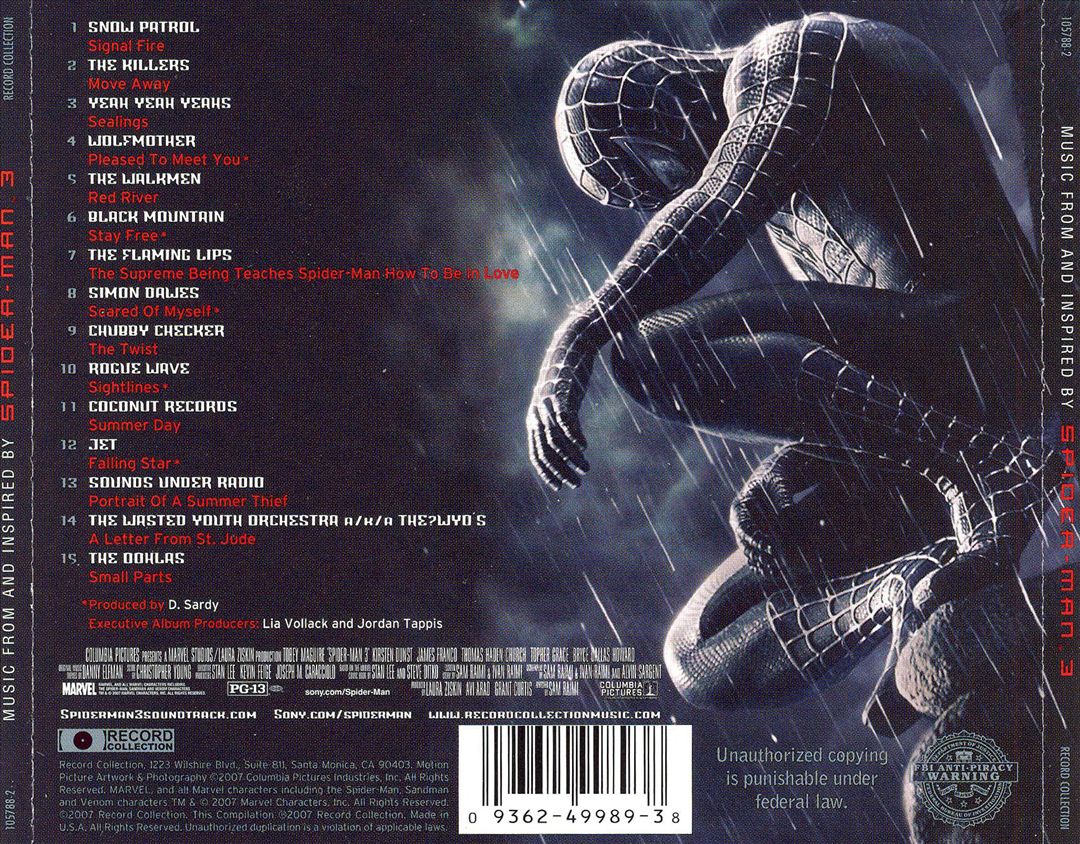 Spider-Man 3 [Music From and Inspired By] cover art