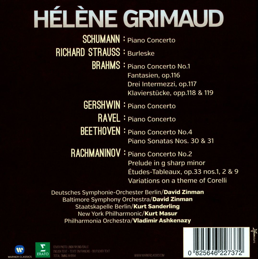 Hélène Grimaud: The Complete Warner Classics Recordings cover art