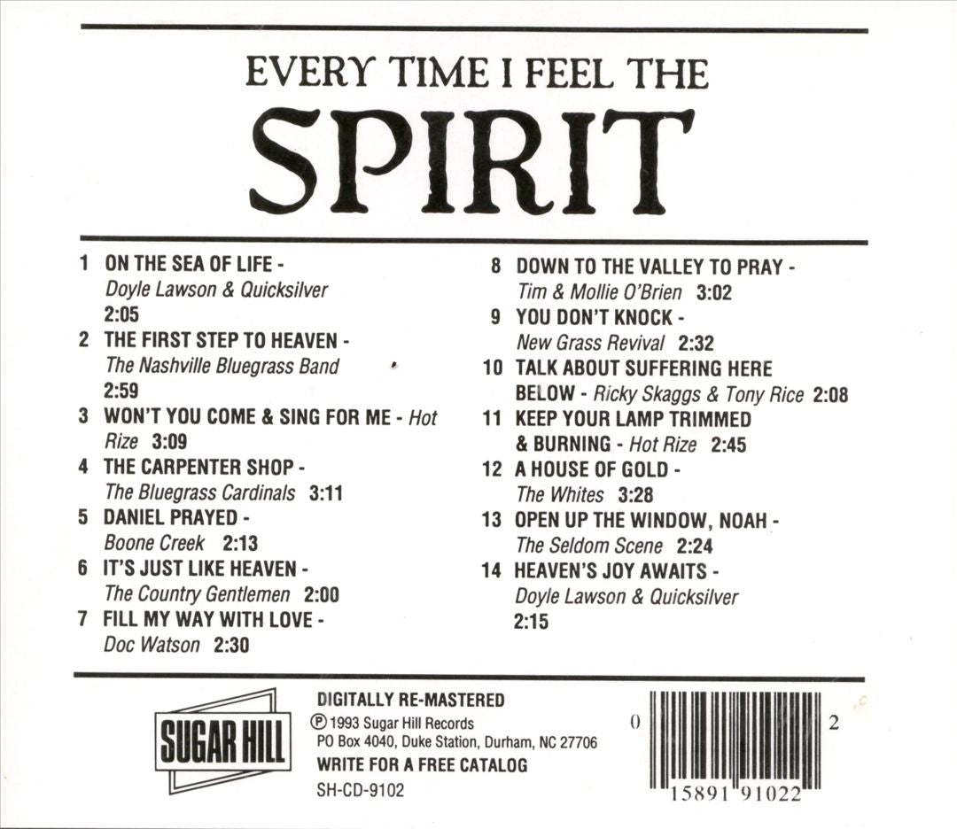 Best of Sugar Hill Gospel, Vol. 1: Everytime I Feel the Spirit cover art