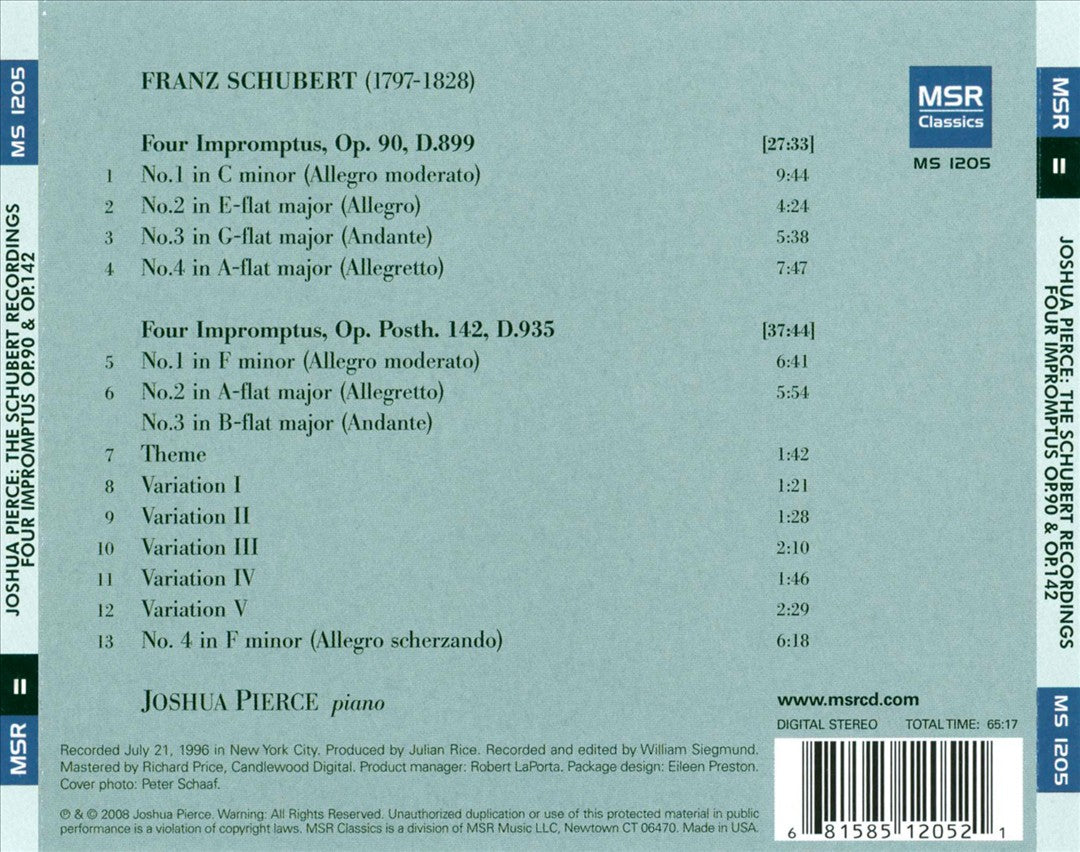Schubert Recordings, Vol. 2 cover art