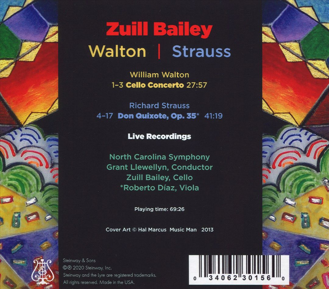 William Walton: Cello Concerto; Richard Strauss: Don Quixote cover art