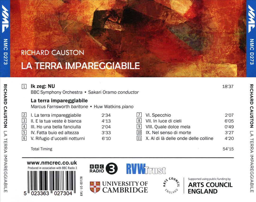 Richard Causton: La Terra Impareggiabile cover art