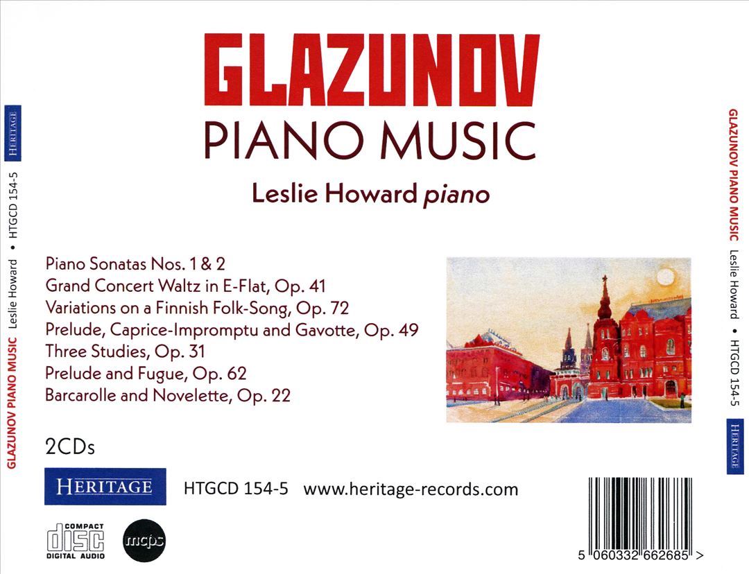 Glazunov: Piano Music cover art