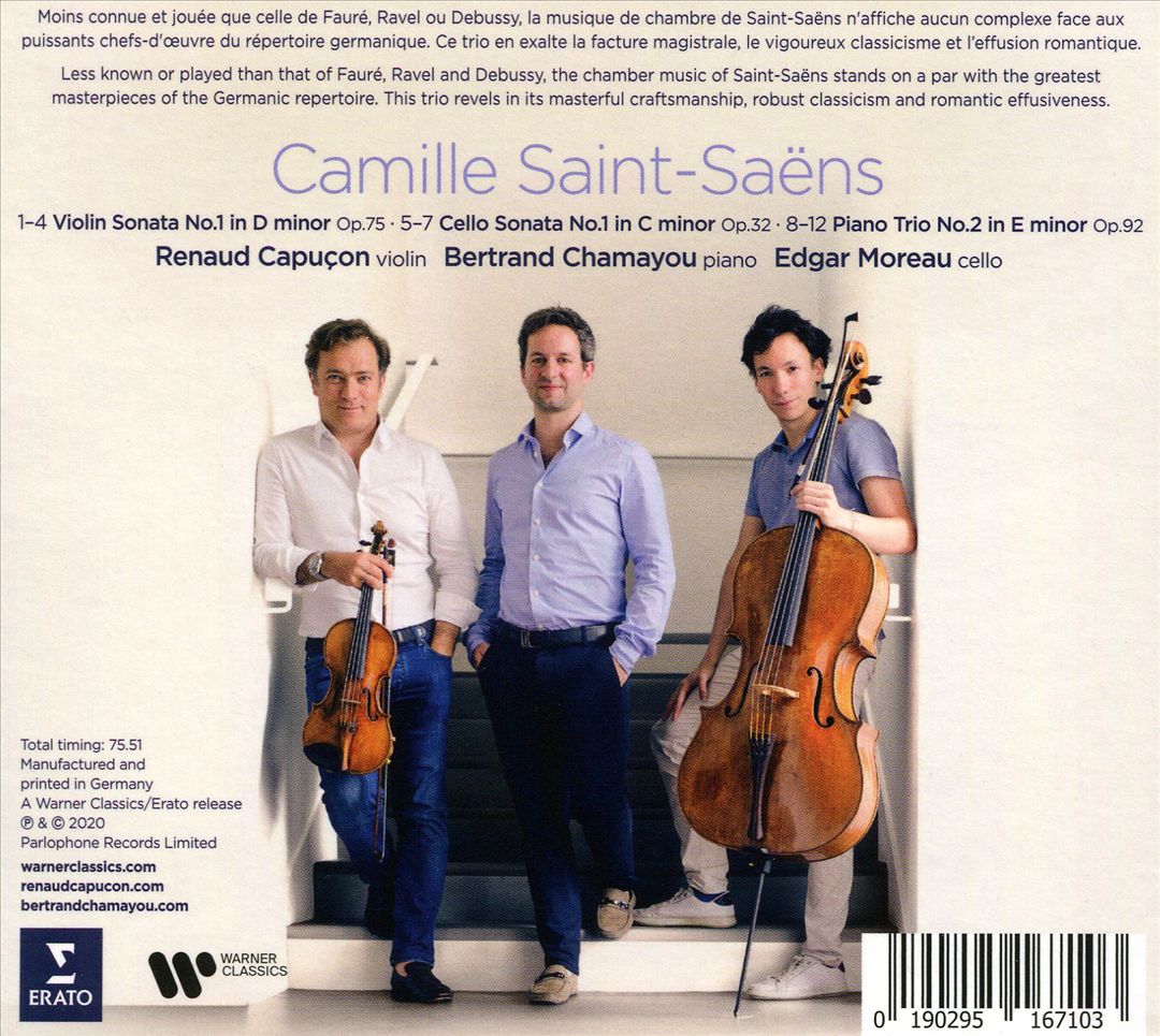 Saint-Saëns: Sonates & Trio cover art