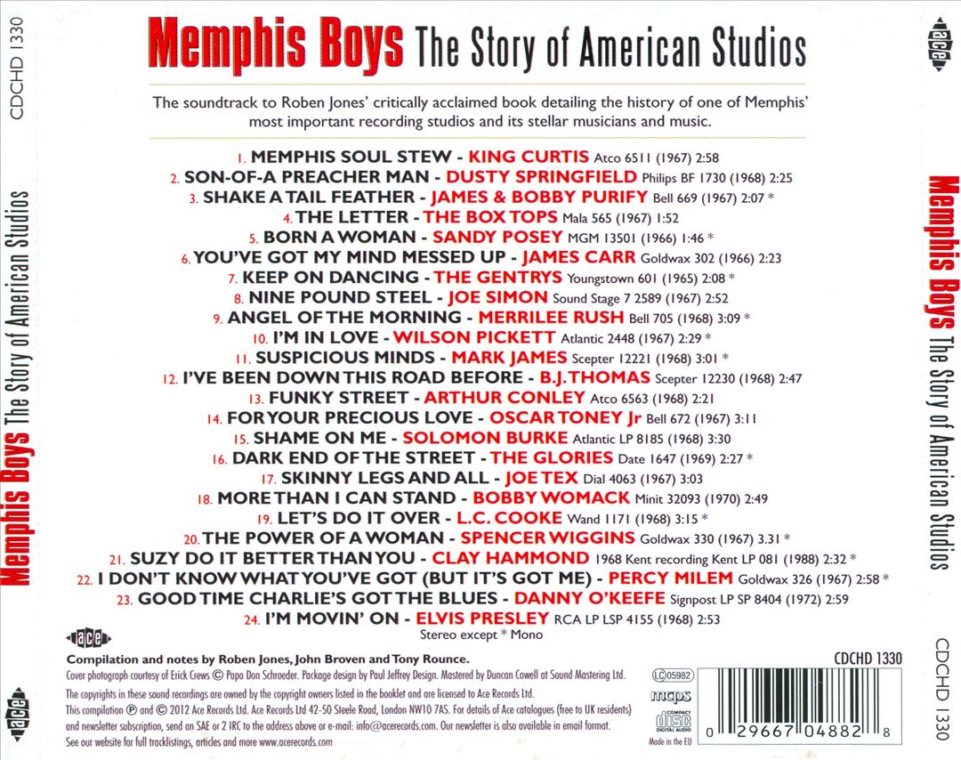 Memphis Boys: The Story of American Studios cover art