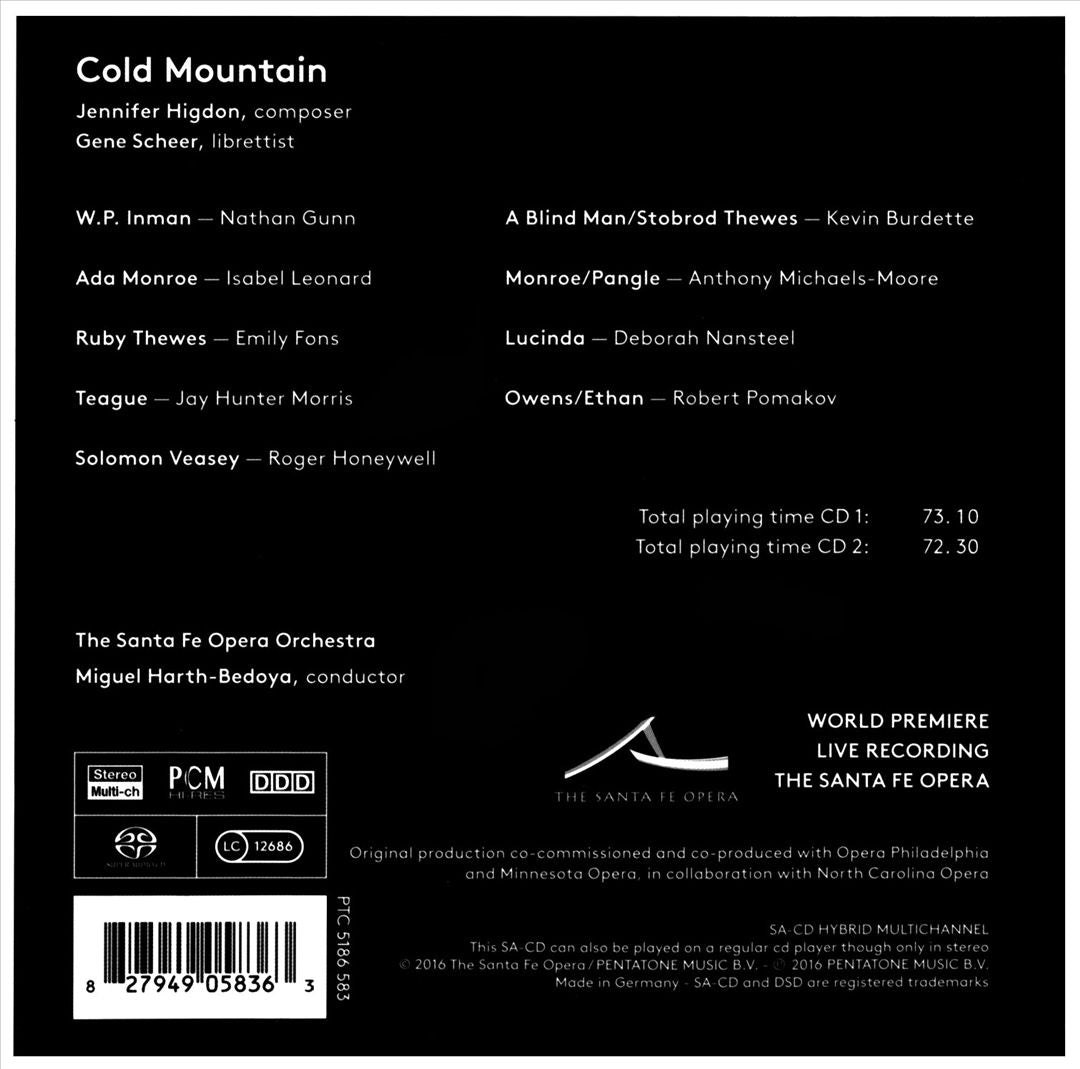 Jennifer Higdon: Cold Mountain cover art