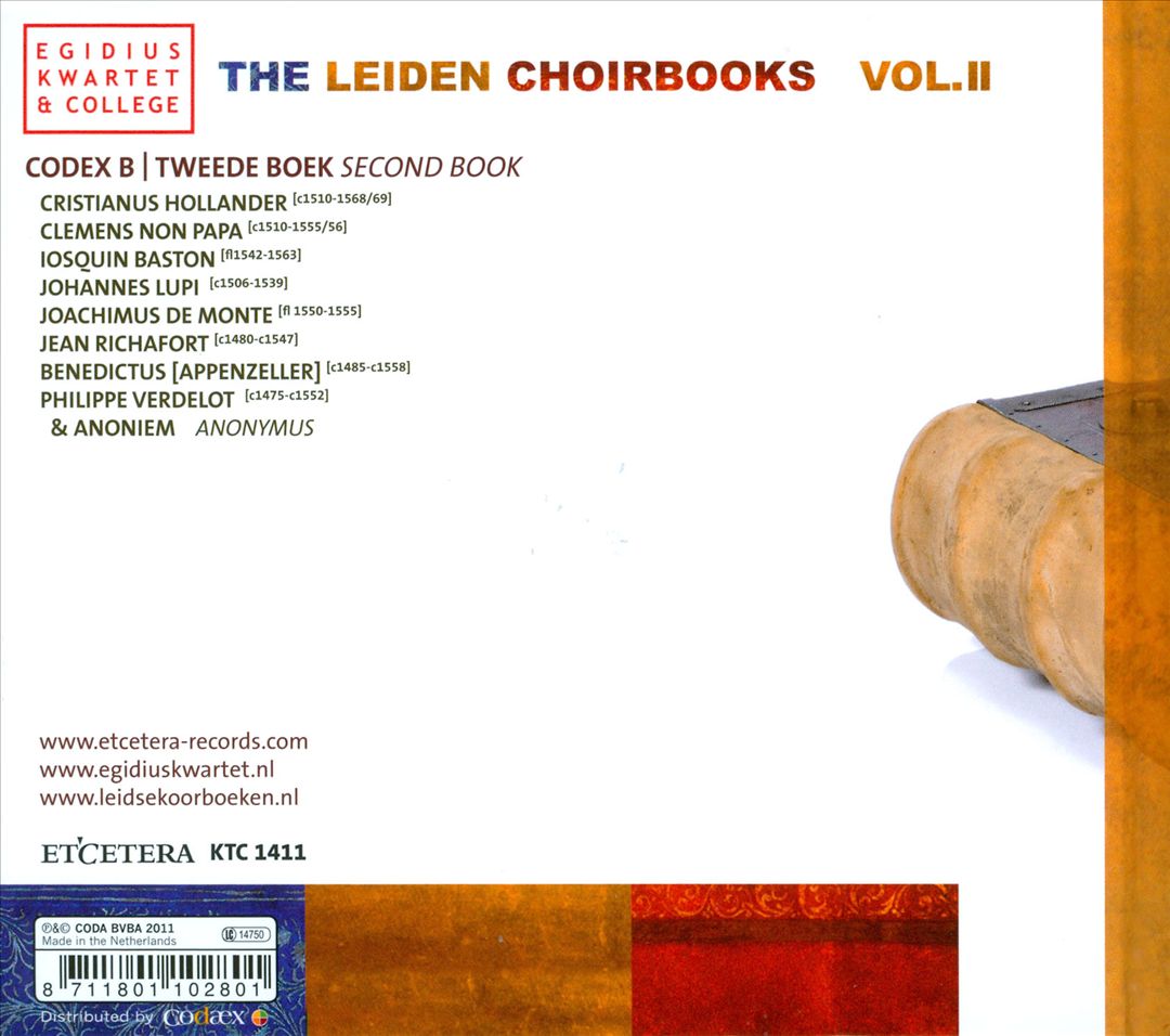 Leidse Koorboeken, Vol. 2 cover art