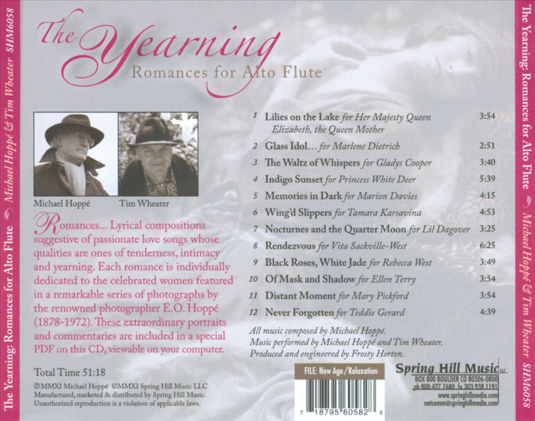 The Yearning: Romances for Alto Flute cover art