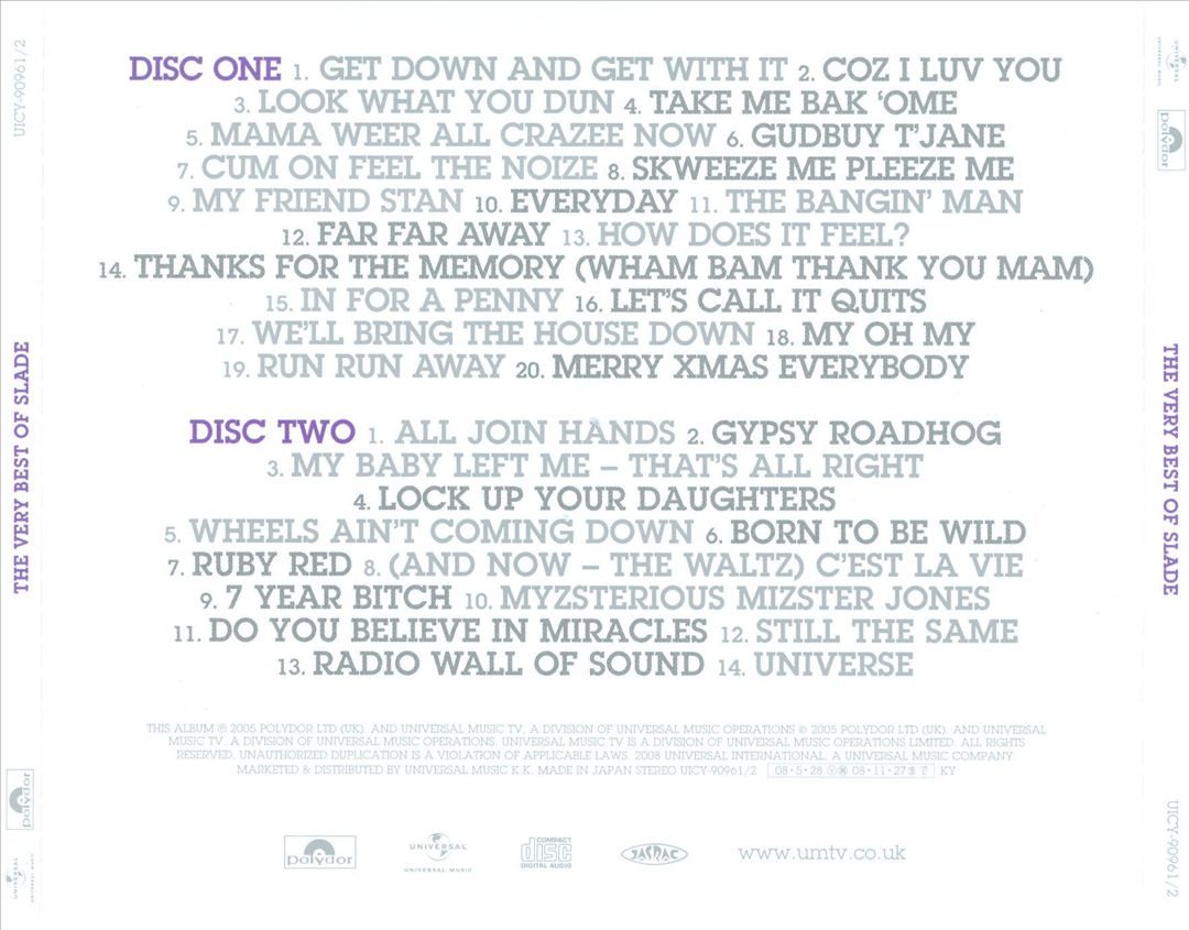 Very Best Of... Slade cover art