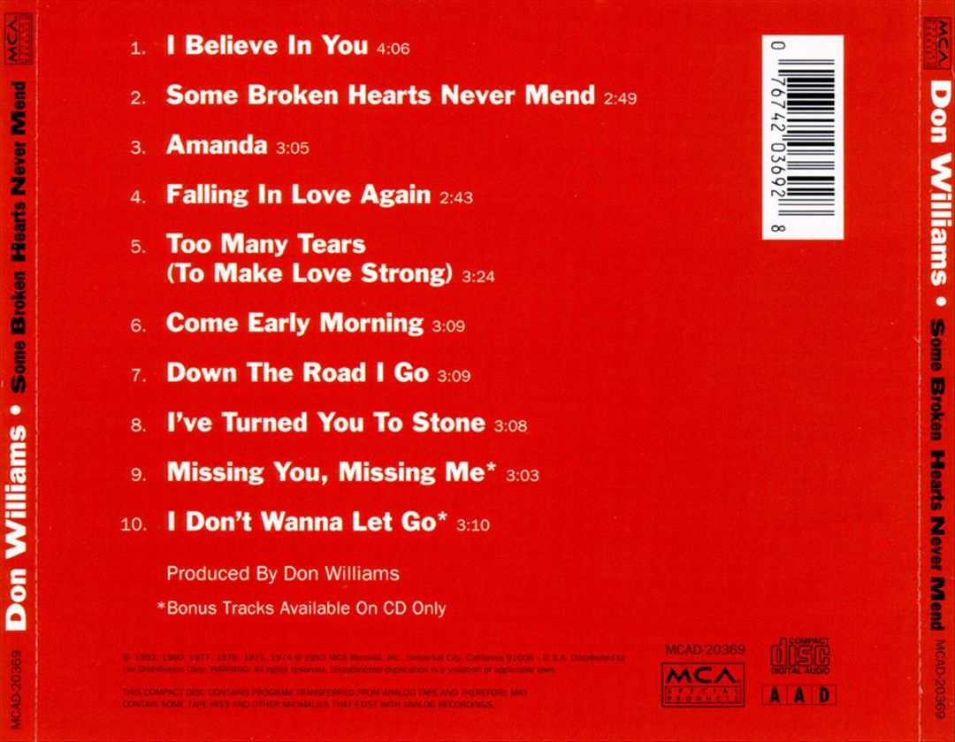 Some Broken Hearts Never Mend cover art