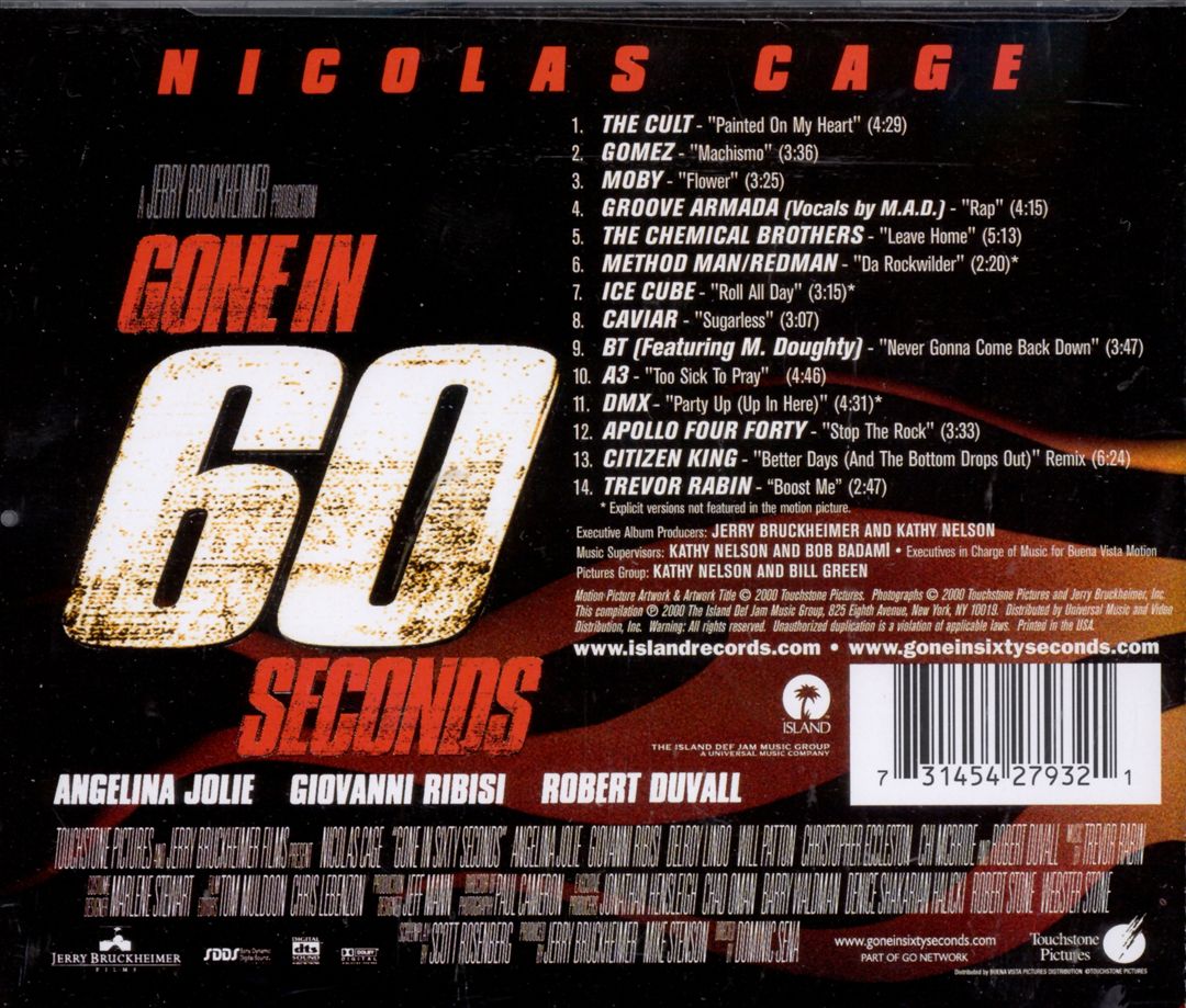 Gone in 60 Seconds [Original Soundtrack] cover art