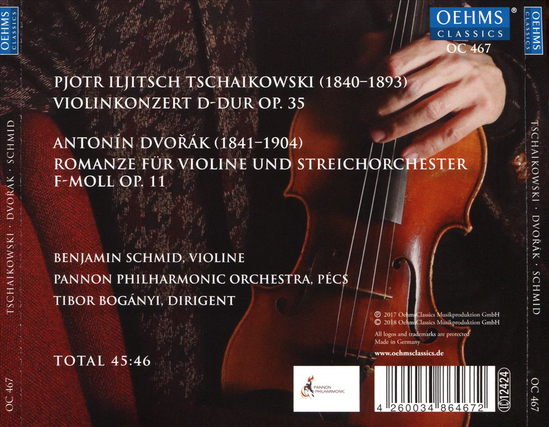 Tschaikowski: Violinkonzert; Dvořák: Romanze cover art