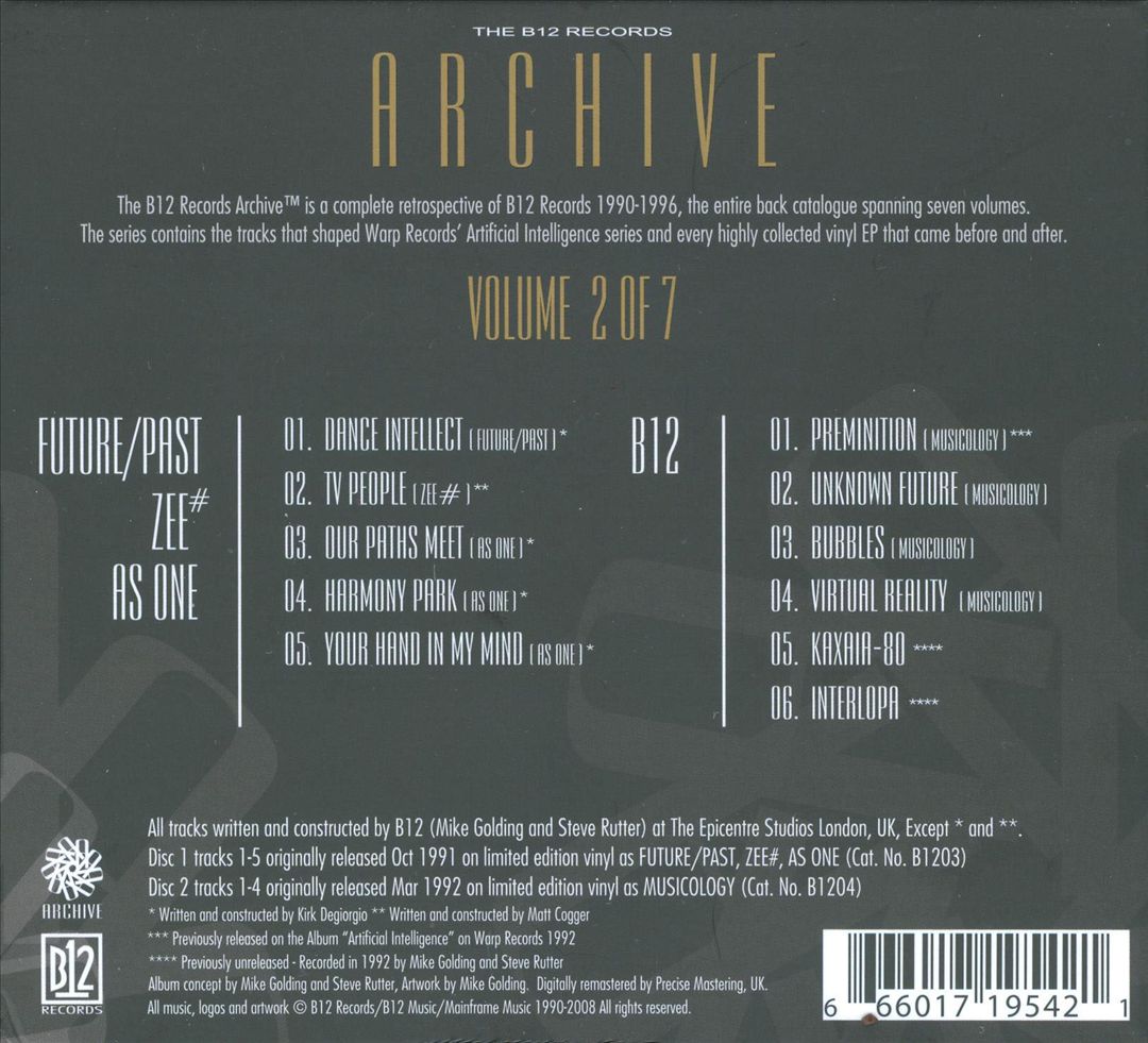 B12 Records Archive, Vol. 2 cover art
