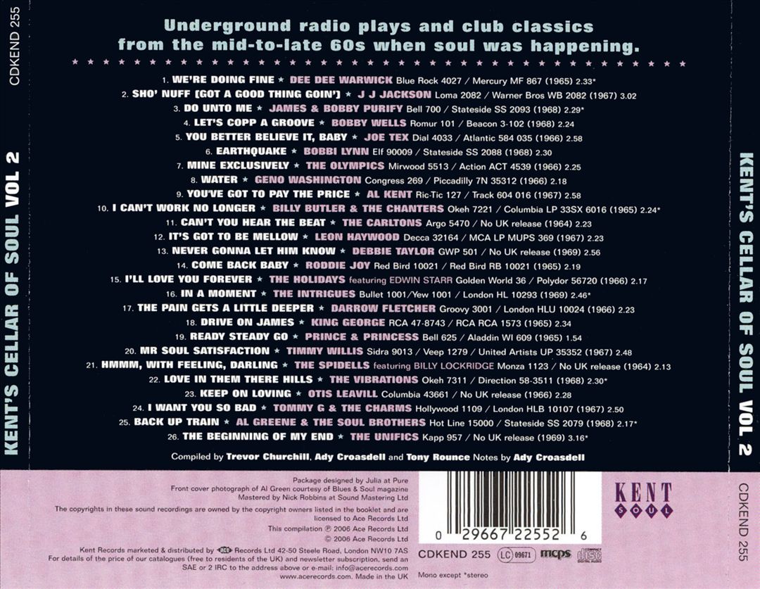 Kent's Cellar of Soul, Vol. 2 cover art