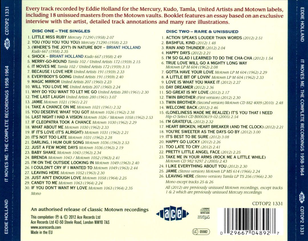 It Moves Me: The Complete Recordings 1958-1964 cover art
