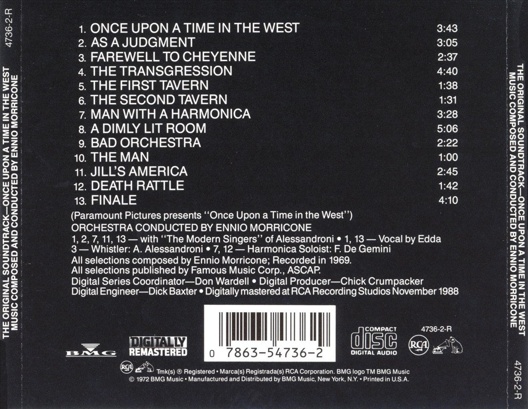 Once upon a Time in the West [Original Motion Picture Soundtrack] cover art