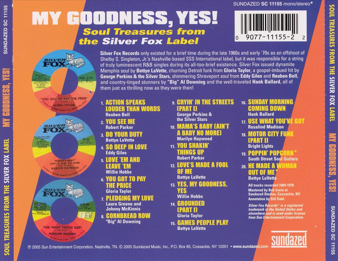 My Goodness, Yes! Silver Fox Soul Collection cover art