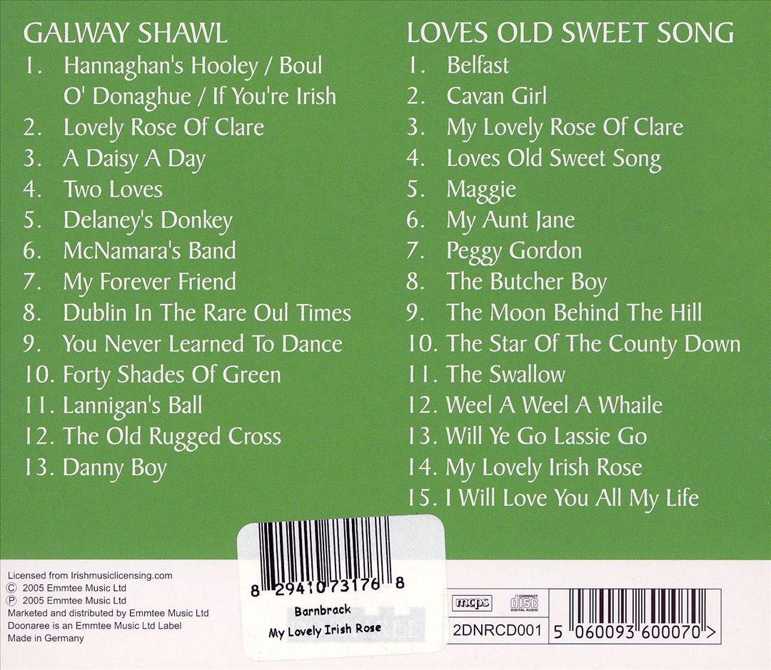 My Lovely Irish Rose cover art