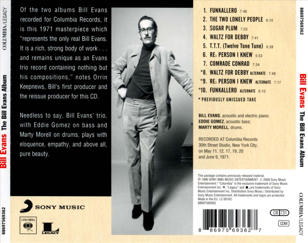 Bill Evans Album cover art