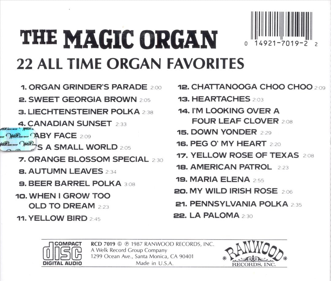 22 All Time Organ Favorites cover art