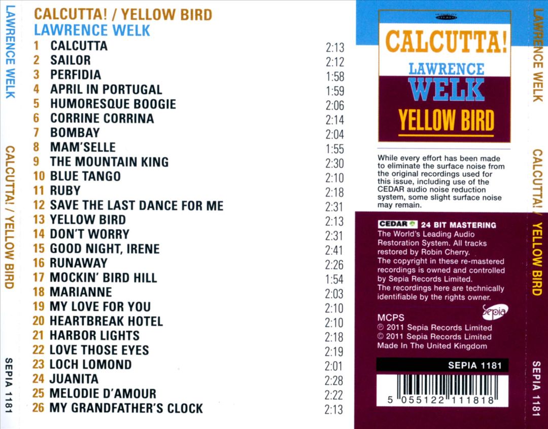 Calcutta!/Yellow Bird cover art