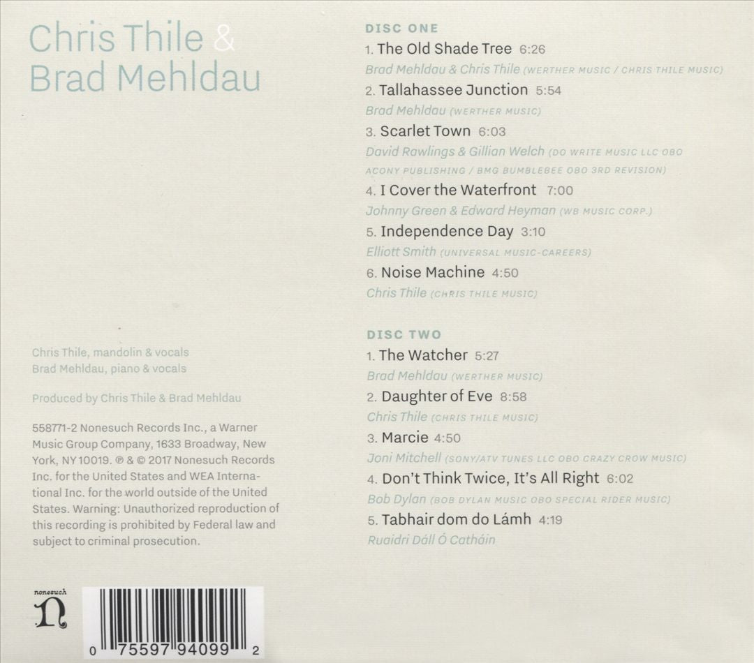 Chris Thile & Brad Mehldau cover art