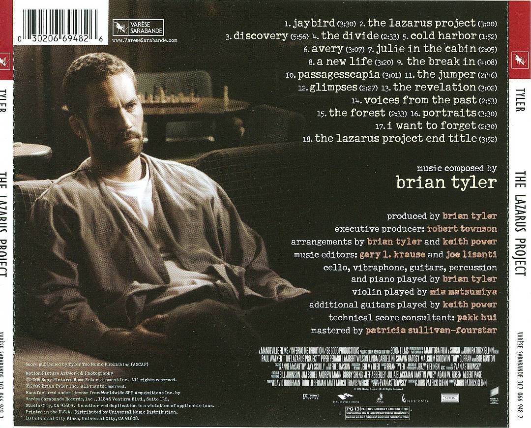 Lazarus Project [Original Motion Picture Soundtrack] cover art