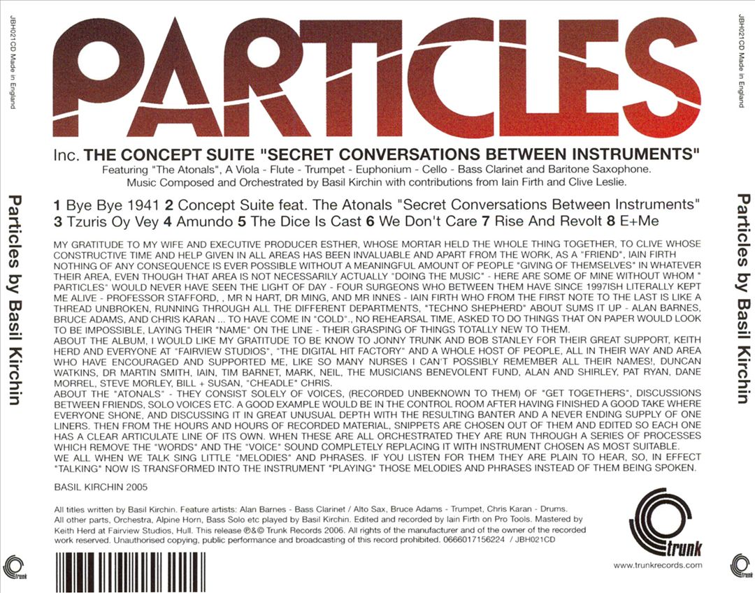 Particles cover art