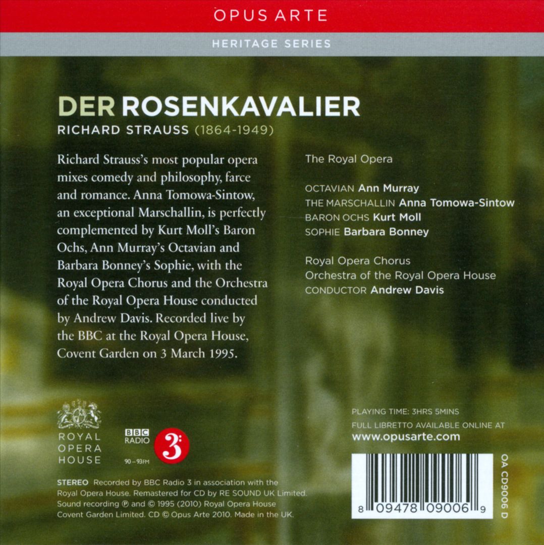 Strauss: Der Rosenkavalier cover art