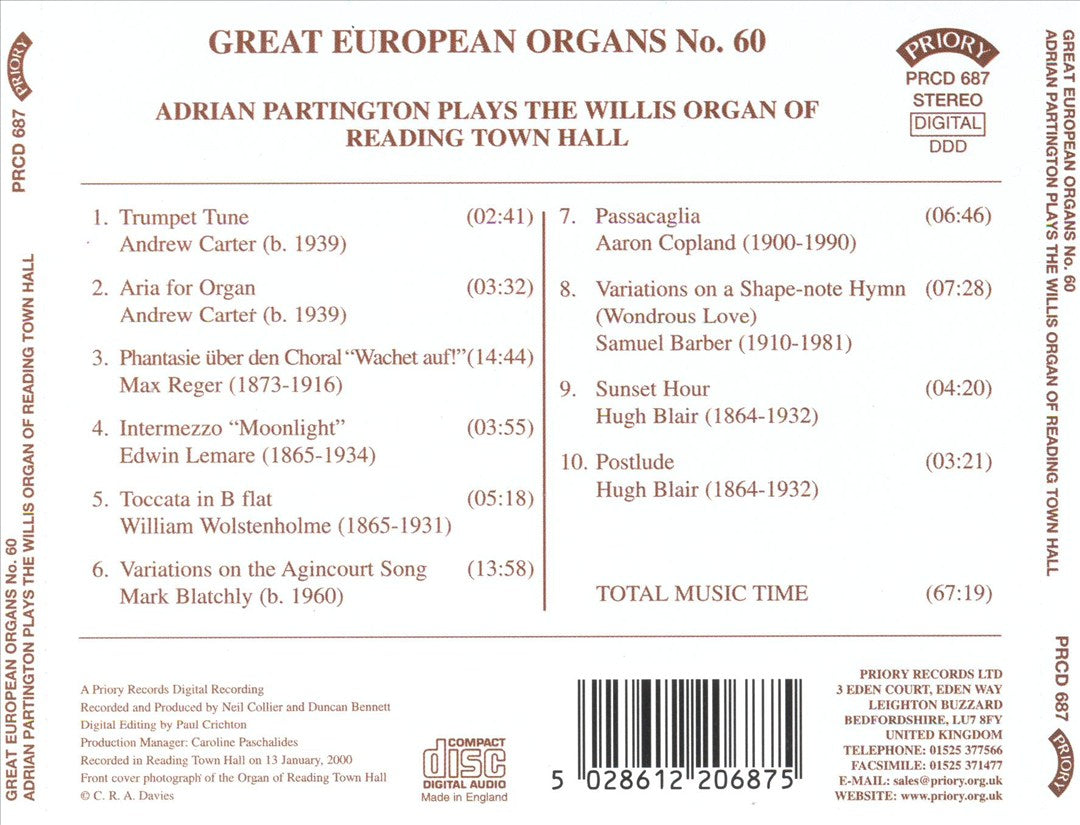 Great European Organs No. 60 cover art
