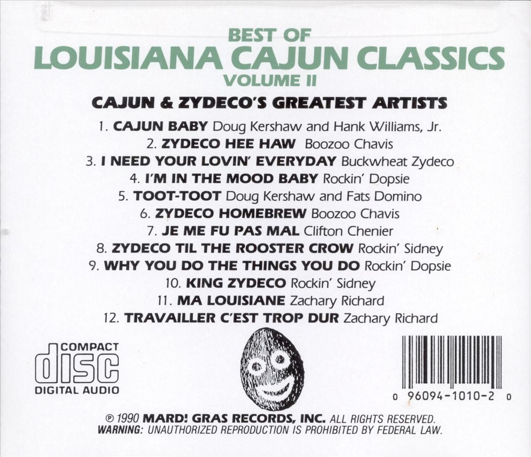 Best of Louisiana Cajun Classics, Vol. 2 cover art