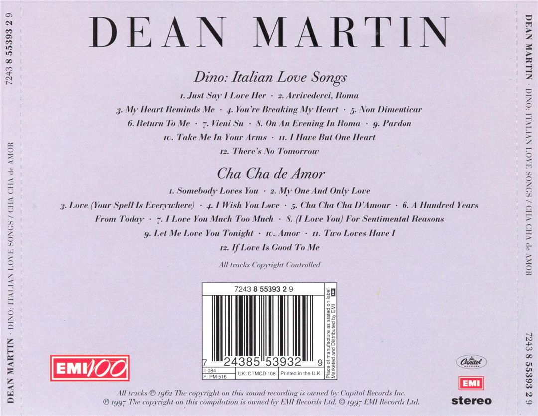 Italian Love Songs/Cha-Cha de Amor cover art