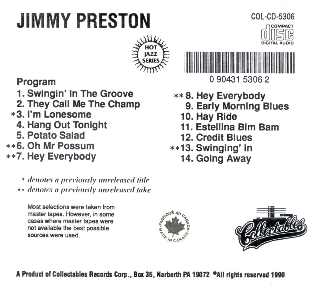 Jimmy Preston cover art