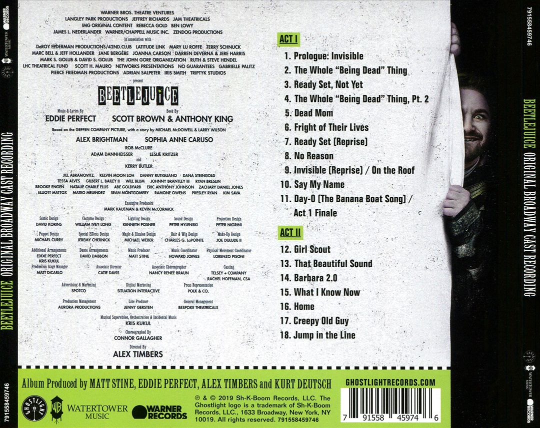 Beetlejuice [Original Broadway Cast Recording] cover art