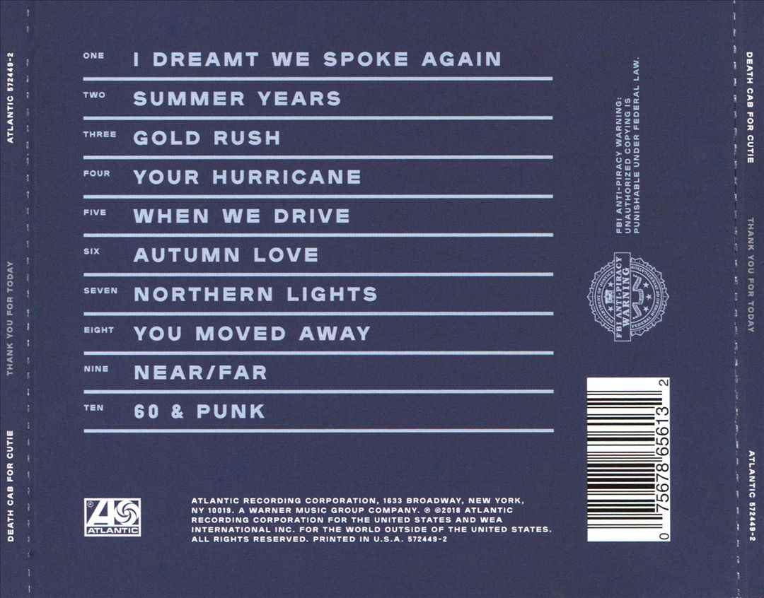 Thank You for Today cover art