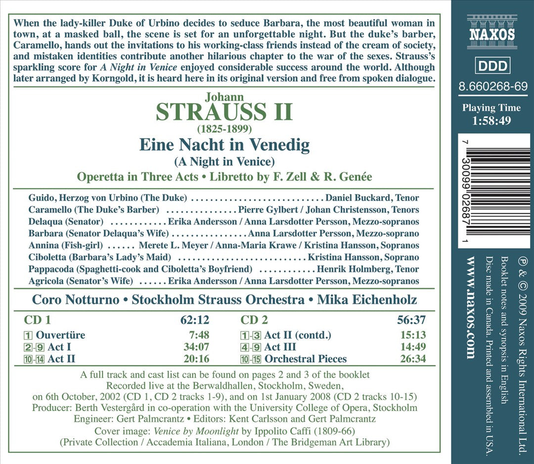 Johann Strauss II: Eine Nacht in Venedig (A Night in Venice) cover art