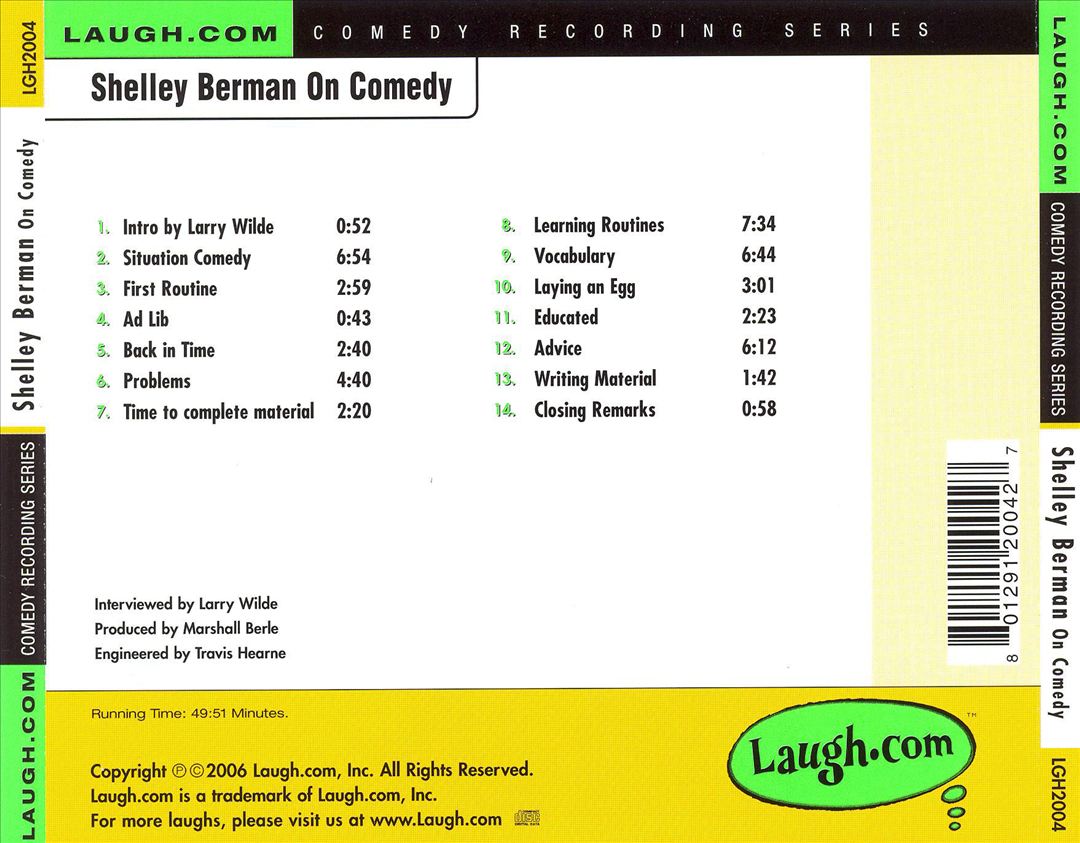 Shelley Berman on Comedy cover art