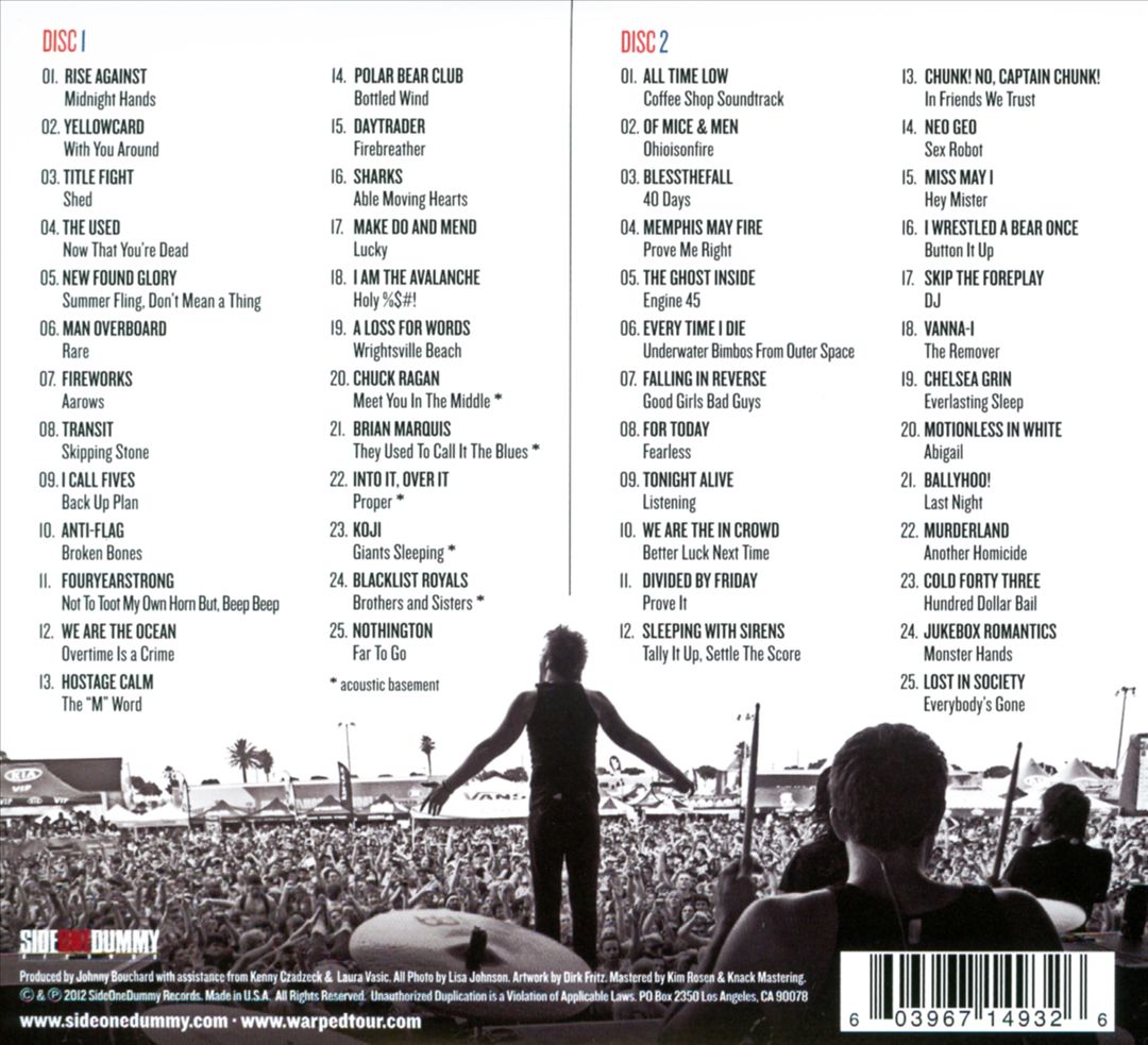 Vans Warped Tour '12: 2012 Tour Compilation cover art