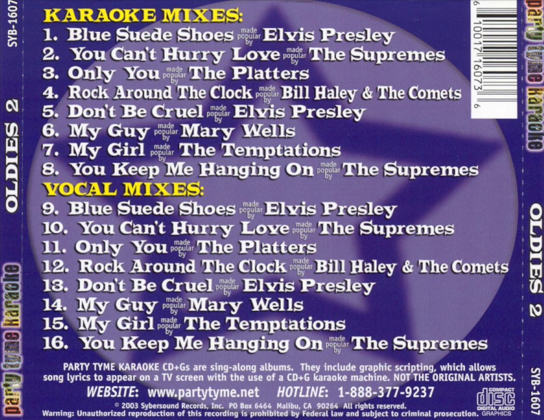 Party Tyme Karaoke: Oldies, Vol. 2 [#2] cover art