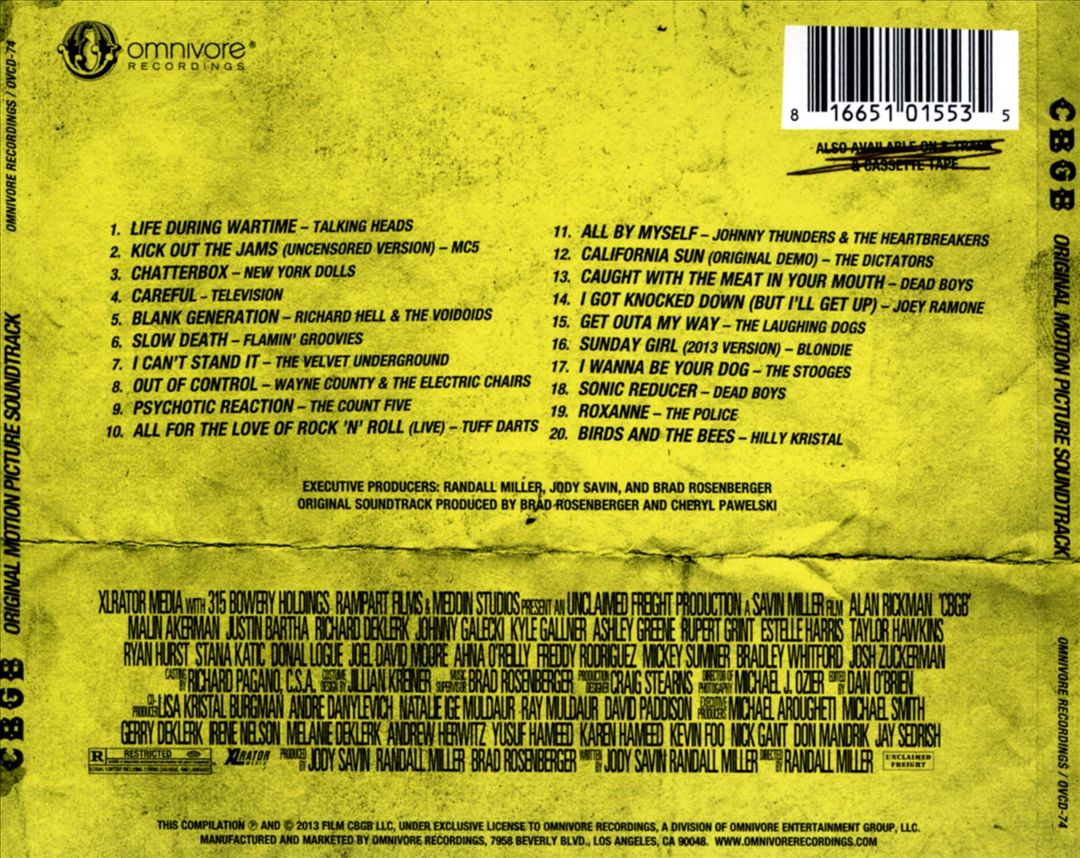 CBGB [Original Soundtrack] cover art