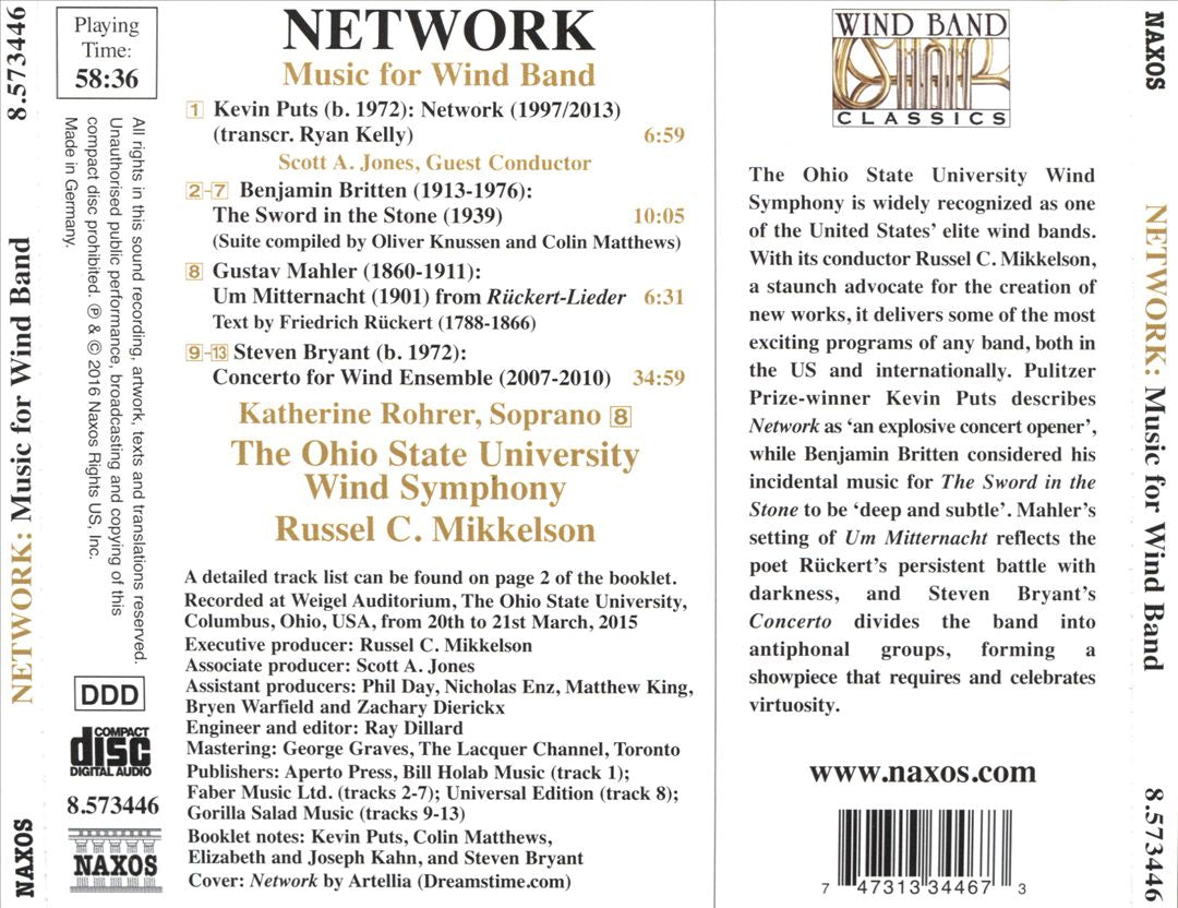 Network: Puts, Britten, Mahler, Bryant cover art