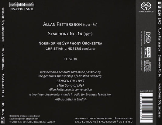 Allan Pettersson: Symphony No. 14 cover art