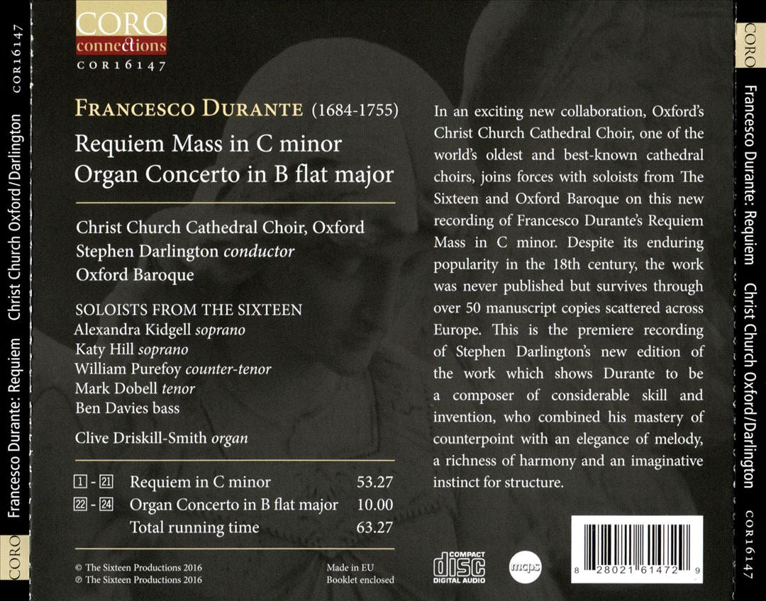 Francesco Durante: Requiem cover art