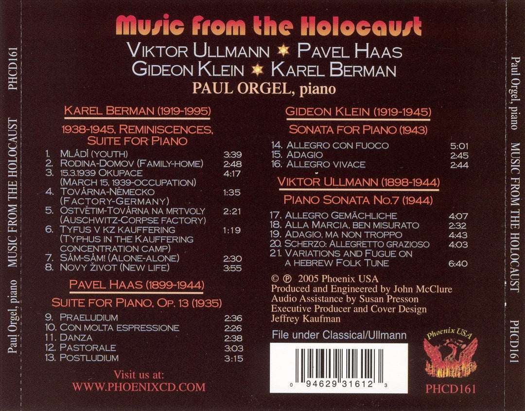 Music from the Holocaust cover art